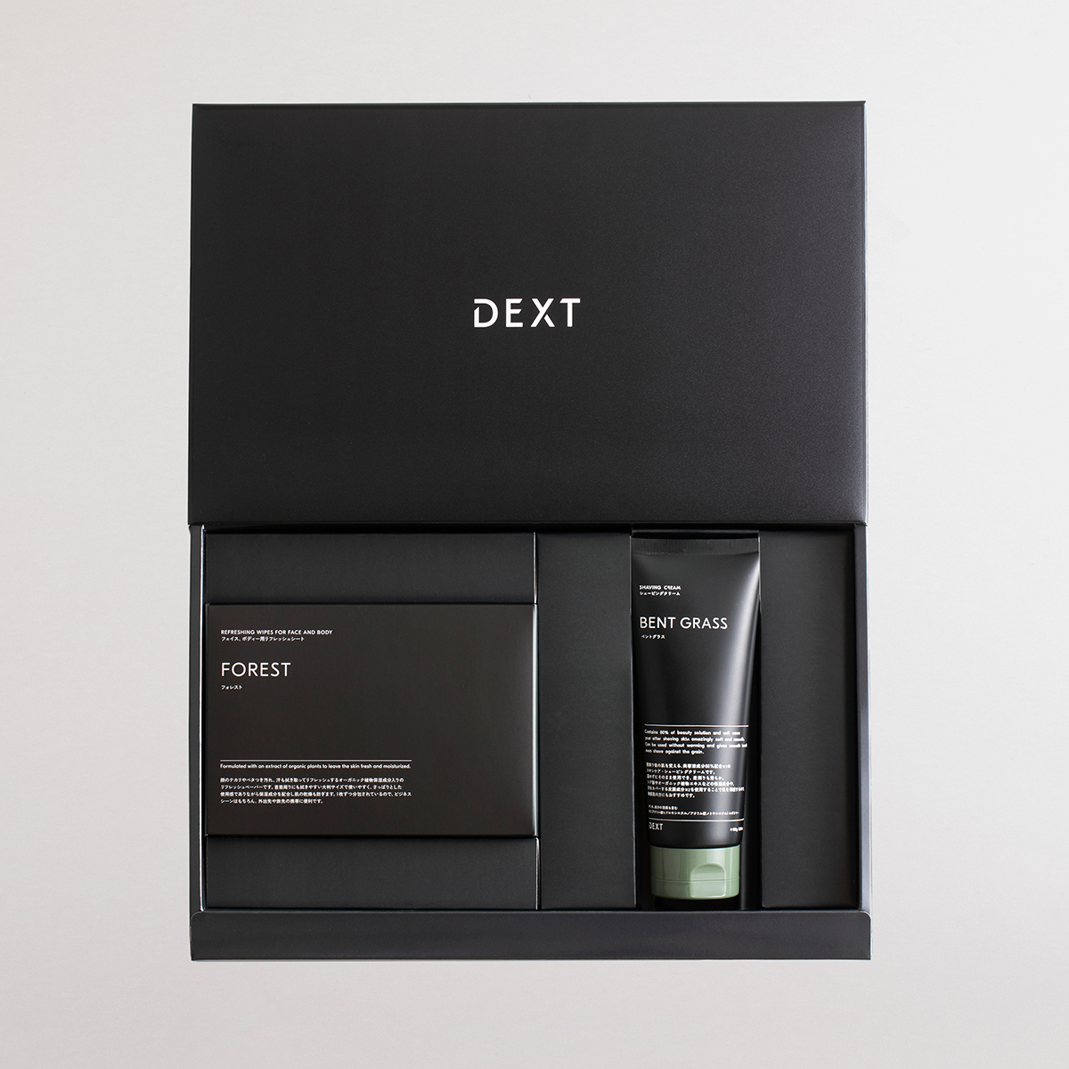 DEXT REFRESHING WIPES FOR FACE AND BODY (FOREST) & SHAVING CREAM